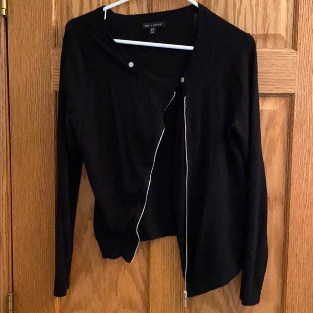 Black cardigan